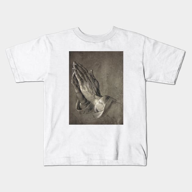 The Hands of an Apostle by Albrecht Durer Kids T-Shirt by Naves